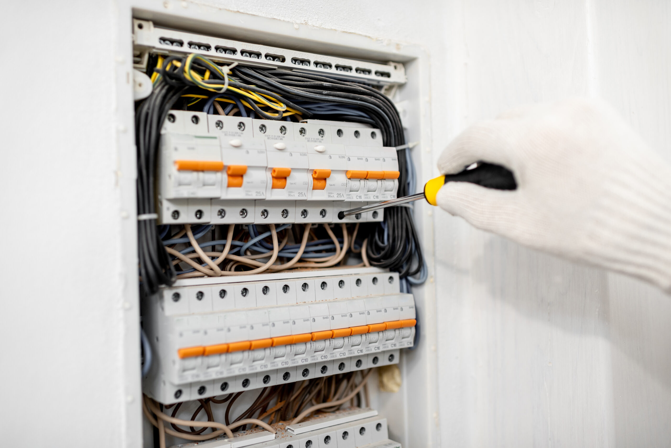 Installing or repairing electrical panel Installing or repairing electrical panel